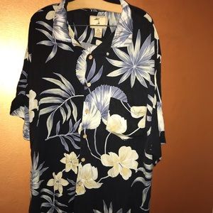Jamaican Jaxx Hawaiian Silk Shirt, XXL